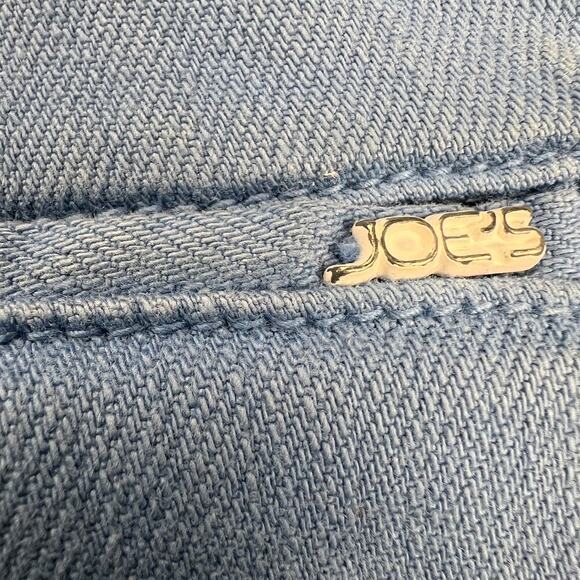 Joe’s Jeans Twill Denim Mid Rise Trouser Jeans Malibu Blue White Rivets Size 28 - Picture 10 of 13